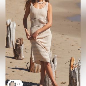 Midi Crochet Swim Coverup